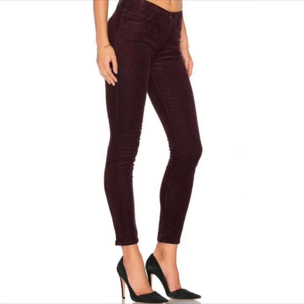 J BRAND Women’s Corduroy Skinny Pant in Blackberry Purple 27
